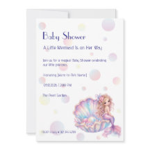 Zeemeermin Baby Shower Uitnodiging – Een Kleine Ze