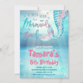 Zeemeermin Bash Verjaardag Kaart (Voorkant)
