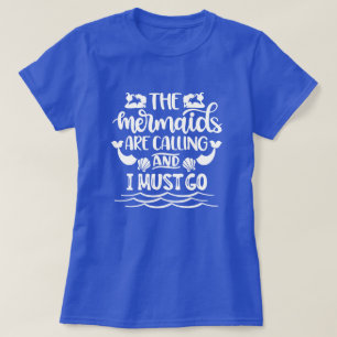 Zeemeermin Beach De zeemeerminnen roepen T-shirt