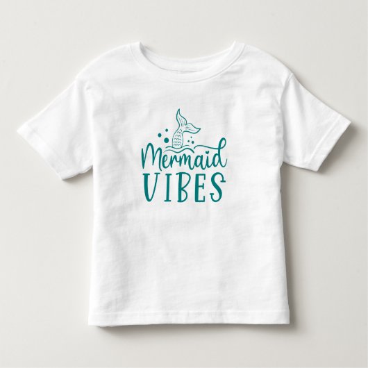Zeemeermin Beach | Zeemeermin Vibes Kinder Shirts (Voorkant)