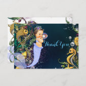 Zeemeermin bedankt kaarten (Voorkant / Achterkant)