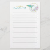 zeemeermin bekleed brief schrijven papier meisje b (Voorkant)