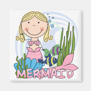 Zeemeermin - Blond T-shirts en cadeautjes Magneet