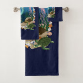 Zeemeermin Blue Fantasy Vrienden Bad Handdoek (Insitu)