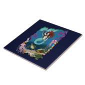 Zeemeermin Blue Fantasy Vrienden Tegeltje (Zijkant)