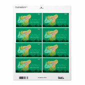 Zeemeermin (Bookplate) Etiket (Full Sheet)