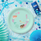 Zeemeermin Bord 23cm (Feest)
