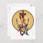  zeemeermin briefkaart (Voorkant / Achterkant)