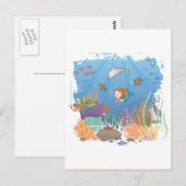 Zeemeermin Briefkaart (Voorkant / Achterkant)