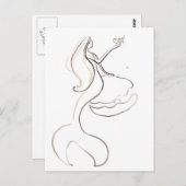 Zeemeermin Briefkaart (Voorkant / Achterkant)