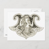  zeemeermin briefkaart (Voorkant / Achterkant)