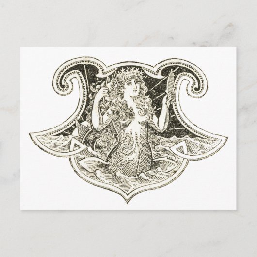  zeemeermin briefkaart (Voorkant)