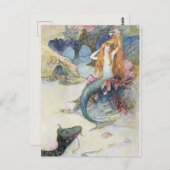  zeemeermin briefkaart (Voorkant / Achterkant)