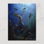 Zeemeermin Briefkaart (Voorkant)