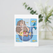 Zeemeermin Briefkaart (Staand voorkant)