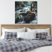 Zeemeermin Canvas Afdruk (Insitu (Slaapkamer))