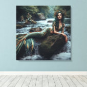 Zeemeermin Canvas Afdruk (Insitu (Houten vloer))