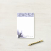 Zeemeermin Chic Tail | Dusty Lavendel Paarse Custo Post-it® Notes (Op bureau)