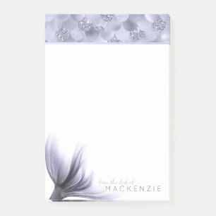 Zeemeermin Chic Tail   Dusty Lavendel Paarse Custo Post-it® Notes