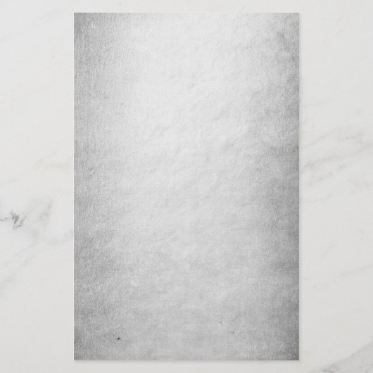 zeemeermin chroomstaart | Silver Faux Shimmer Cust Briefpapier (Achterkant)