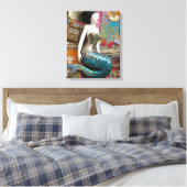 Zeemeermin Collage Canvas Afdruk (Insitu (Slaapkamer))