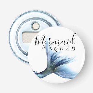 Zeemeermin Crew Ice Blue   Gedempte vrijgezellenfe Button Flesopener