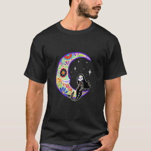 Zeemeermin Dia De Los Muertos Skelet T-shirt
