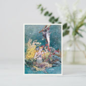  Zeemeermin door Charles Folkard Briefkaart (Staand voorkant)