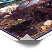 Zeemeermin door John Waterhouse Poster (Hoek)