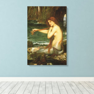 Zeemeermin door John William Waterhouse Canvas Afdruk