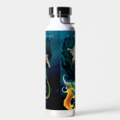 Zeemeermin Dragon Fantasy Blue Waterfles (Links)