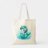 Zeemeermin Eenhoorn Canvas tas (Achterkant)