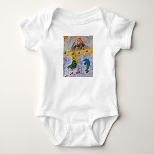 Zeemeermin Eiland Romper (Voorkant)