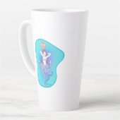 Zeemeermin en Anker Latte Mok (Linkerhoek)