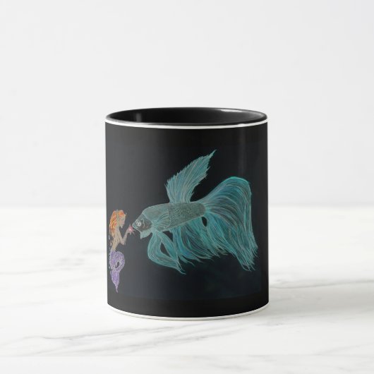 Zeemeermin en Betta Fish Mok (Midden)