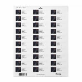 Zeemeermin en blauwe vis etiket (Full Sheet)