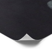 Zeemeermin en blauwe vis poster (Hoek)