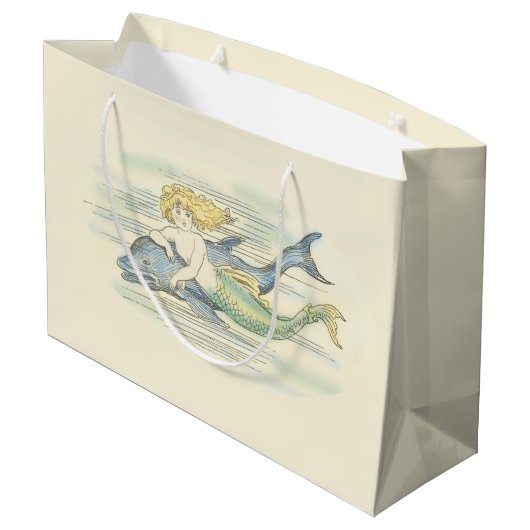  zeemeermin en dolfijn groot cadeauzakje (Achterkant Gekanteld)