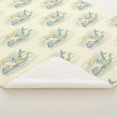 zeemeermin en dolfijn sherpa deken (3/4)