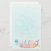 Zeemeermin en kwallen onder de Waterverf van de Ze (Voorkant / Achterkant)