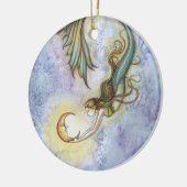 Zeemeermin en Maan Ornament (Links)