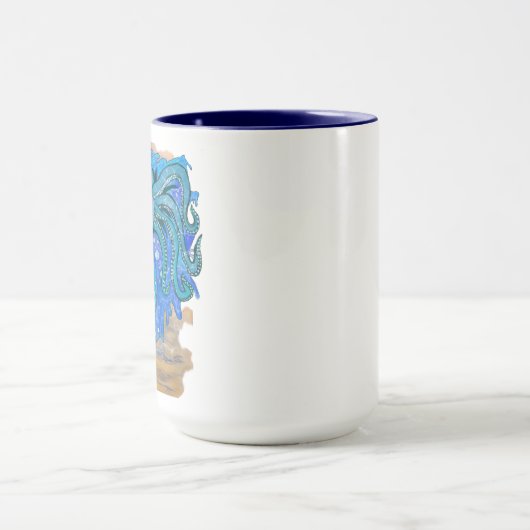 Zeemeermin en octopus mok (Midden)