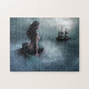 Zeemeermin en piraat legpuzzel