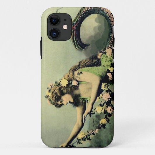 Zeemeermin en Rozen Case-Mate iPhone Case (Achterkant)