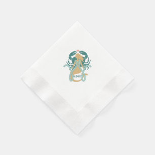 Zeemeermin en Sealife Cocktail servetten voor Kati