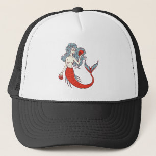 Zeemeermin en Skulls Trucker Pet