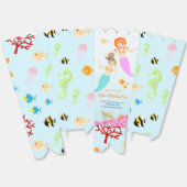 Zeemeermin en vrienden girly Verjaardagsfeest Bedankdoosjes (Ongevouwen)