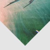 Zeemeermin en zeesterren tissuepapier (Detail)