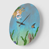 Zeemeermin en zegel grote klok (Hoek)