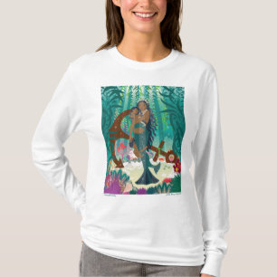 Zeemeermin Familie (bruine huid en ogen) T-shirt